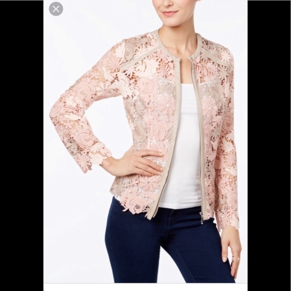 INC INTERNATIONAL LACE JACKET NWT SIZE LARGE